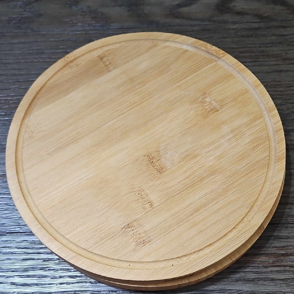 Round Bamboo Lazy Susan